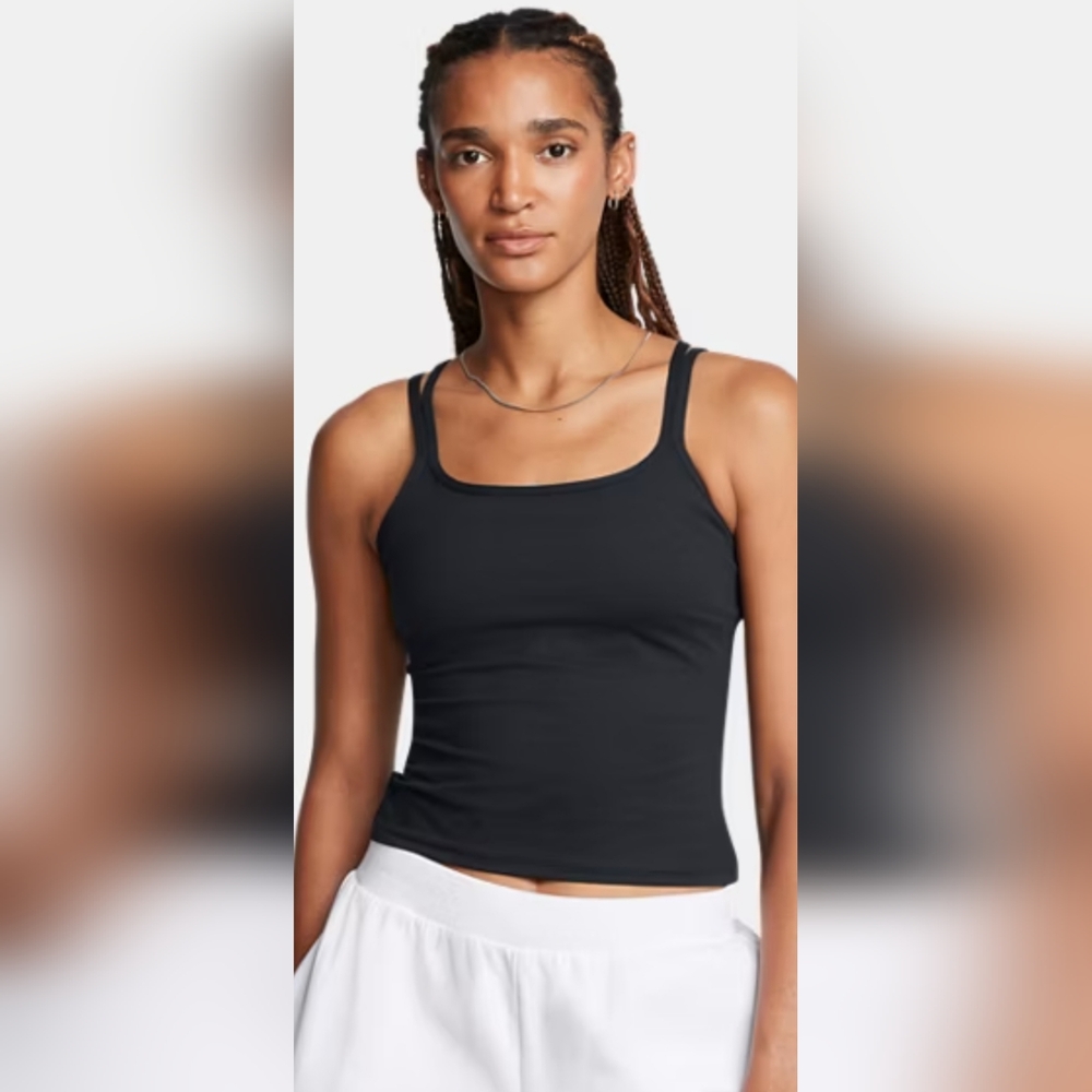 Under Armour SEALED! NWT! Motion Strappy Tank in Black. Sz Lg. R2S!!